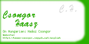 csongor haasz business card