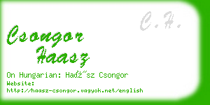 csongor haasz business card